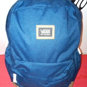 Vans Backpack blue with leather accents